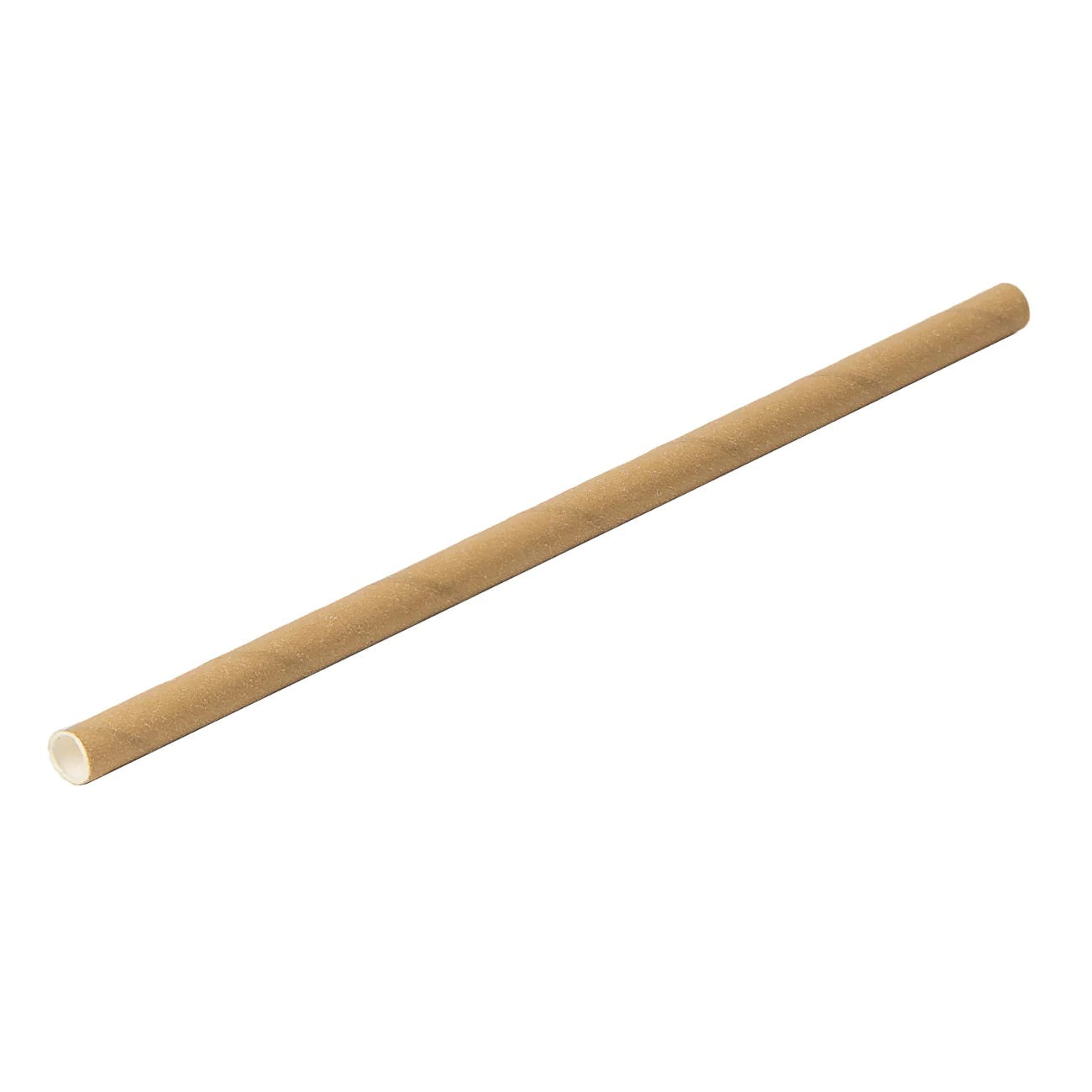 Pajita 8x200mm Papel Beige