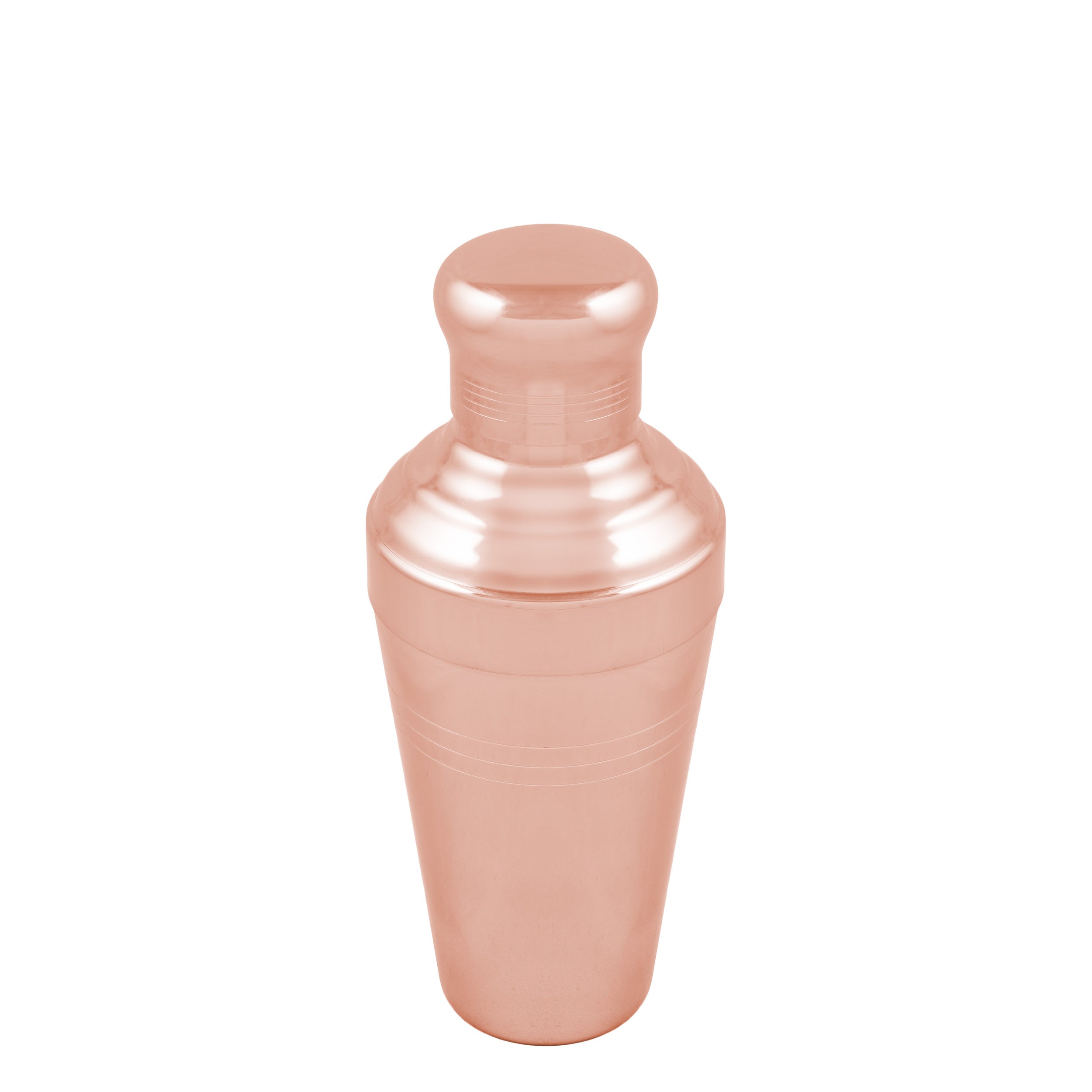 Coctelera Yukiwa Baron tapón redondo 510ml Dorado Rosa