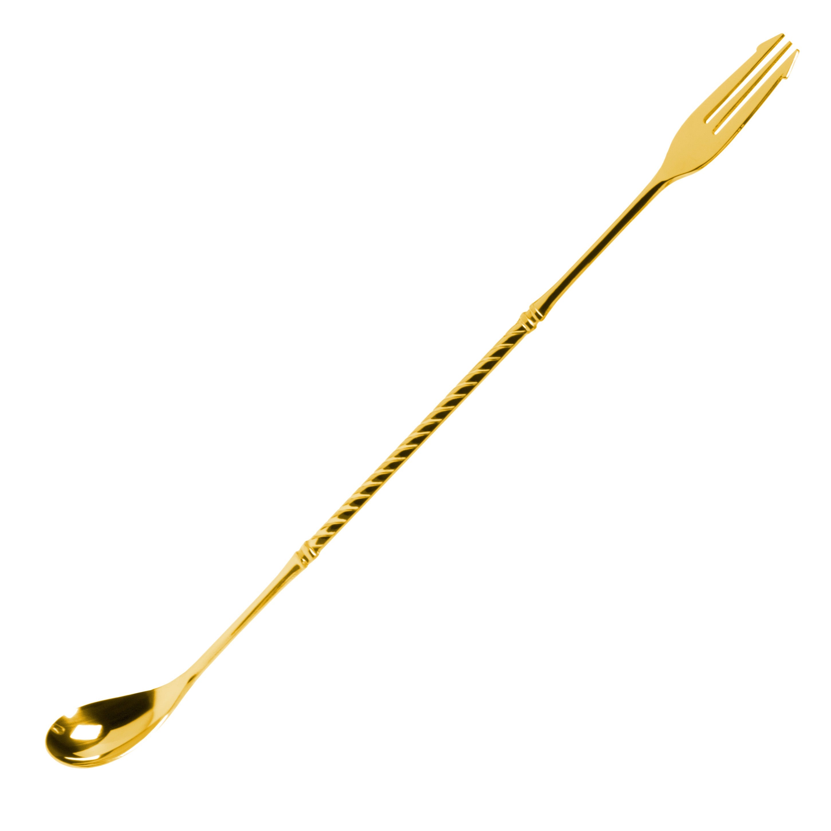 Cuchara Bartenders Yukiwa Tridente 31'5cm Dorada