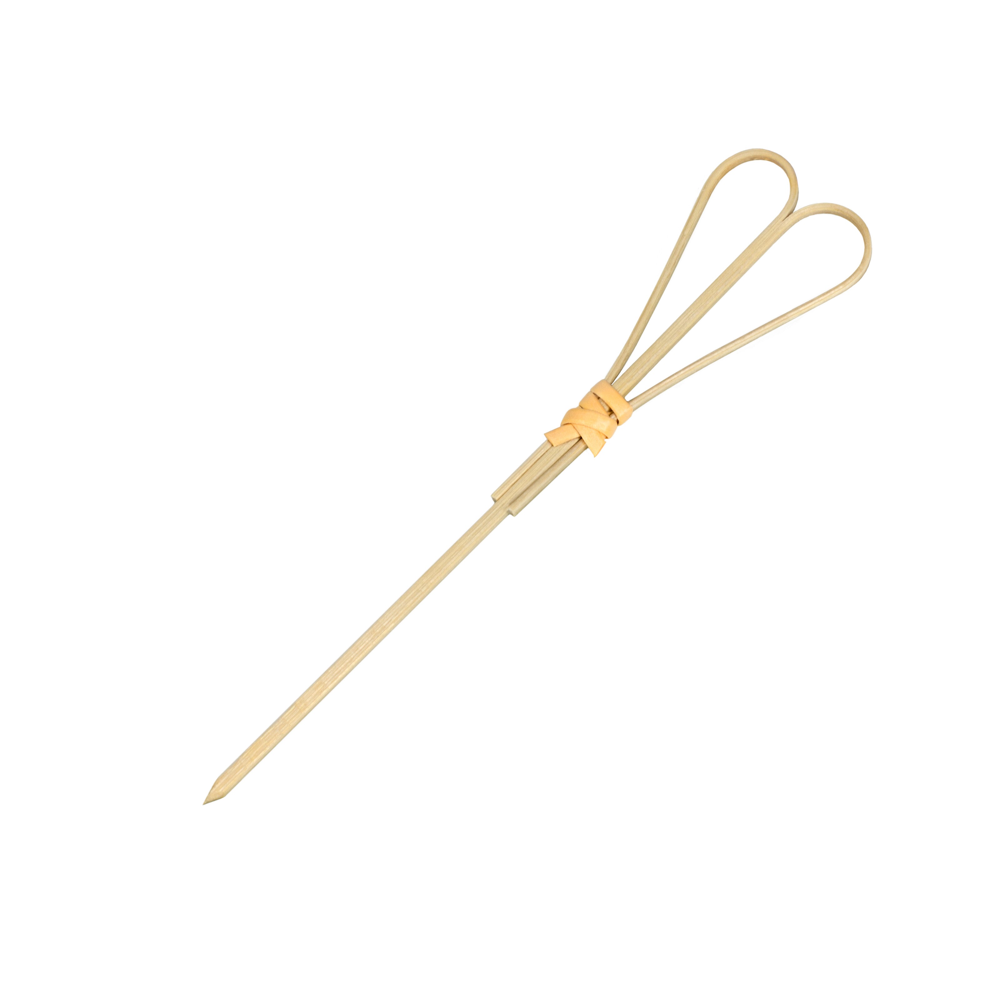 Brocheta Bambu Lazo Corazón 120mm