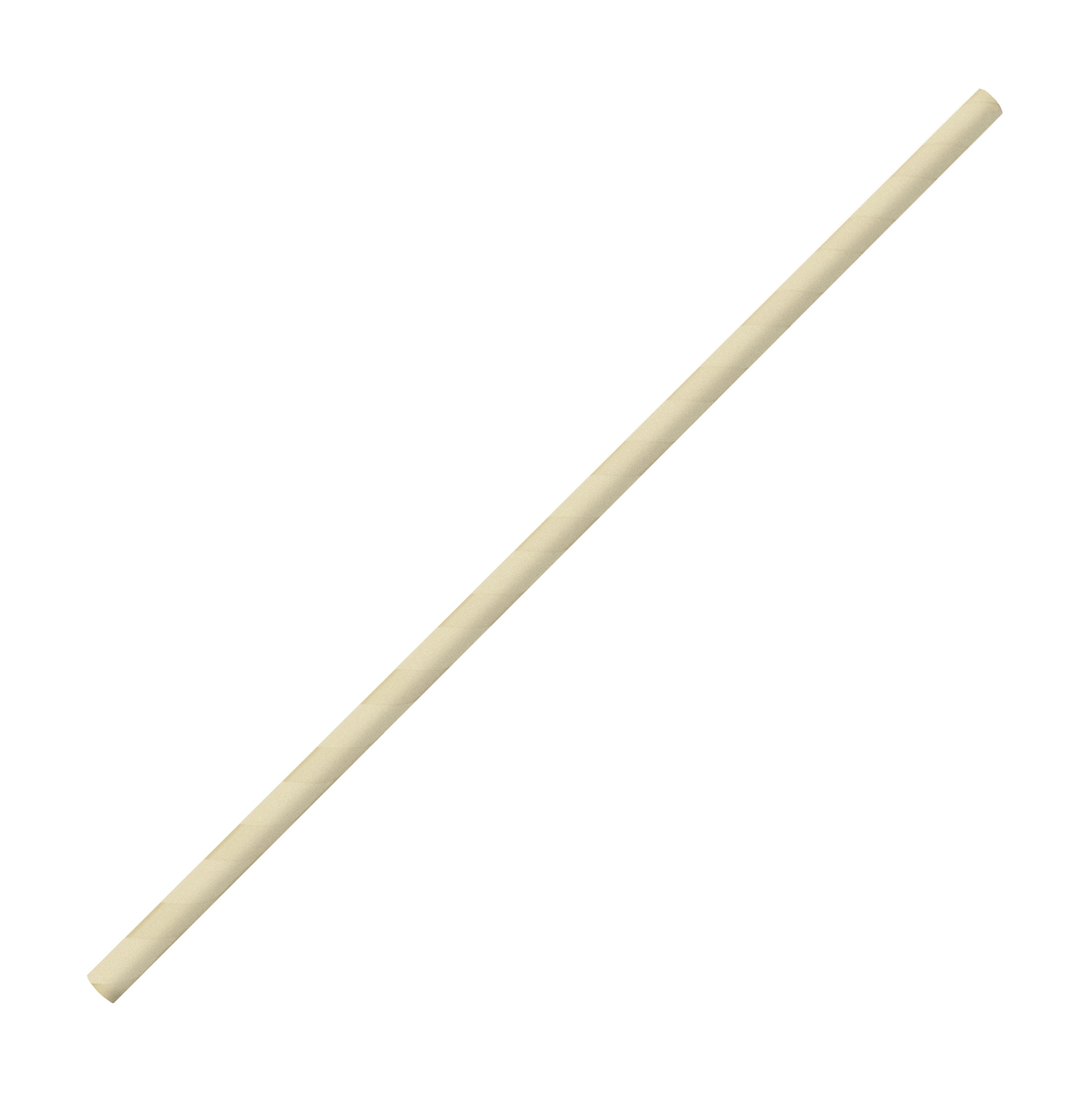 Pajita 6x200mm Papel Beige