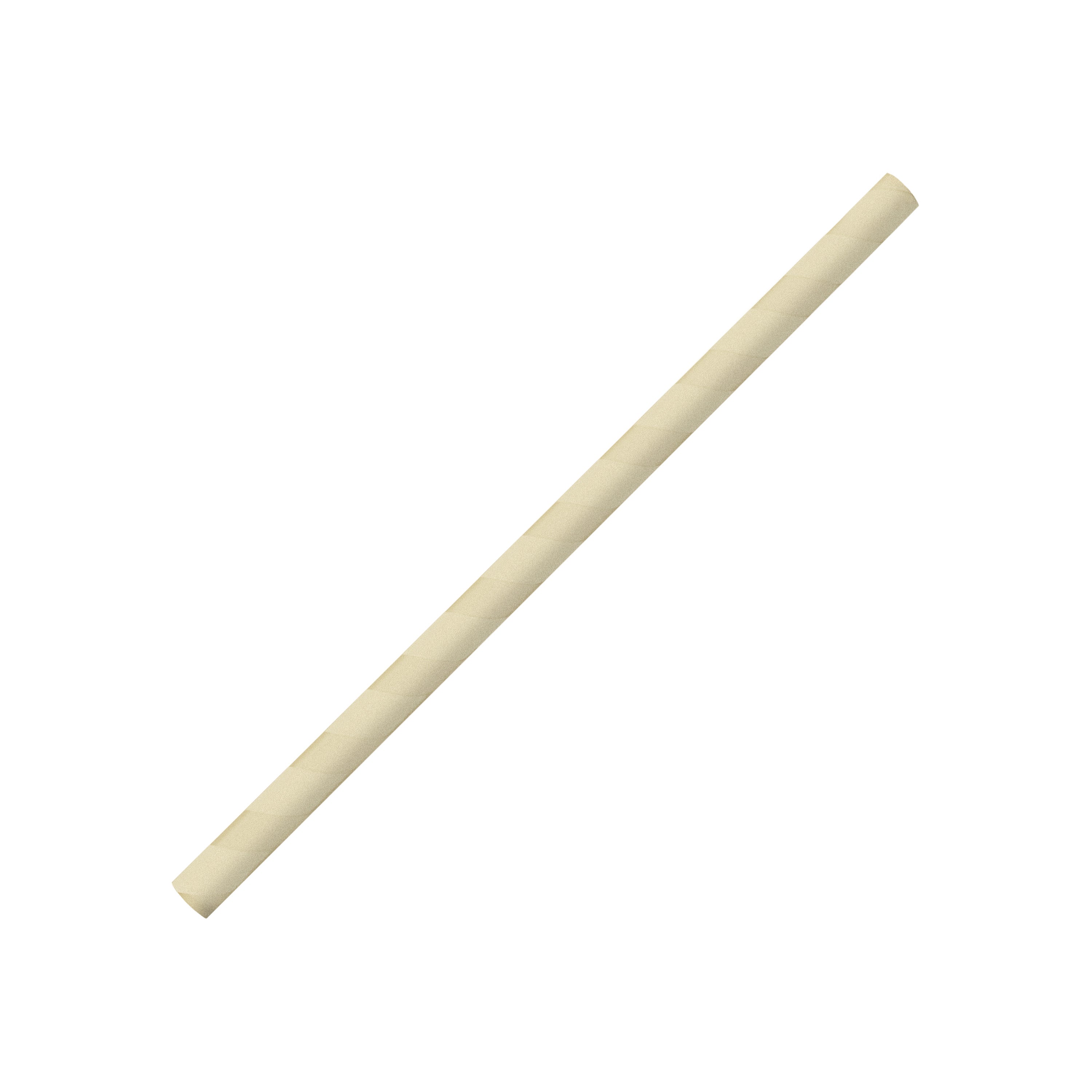Pajita 8x150mm Papel Beige