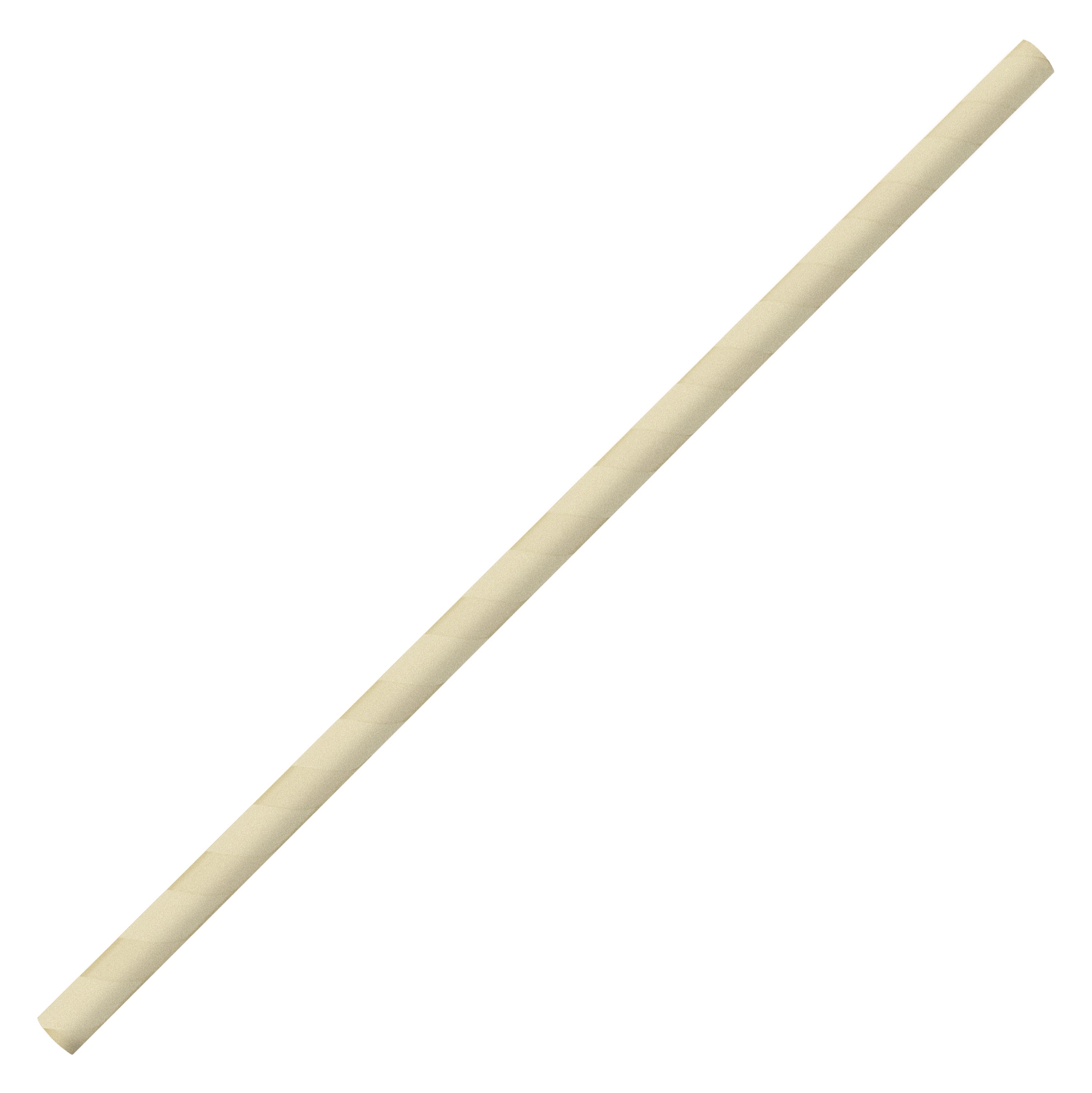 Pajita 8x250mm Papel Beige