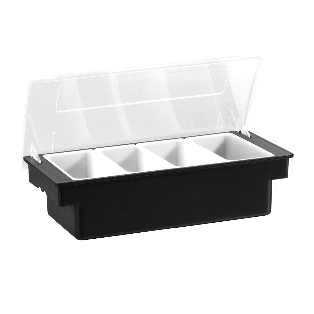 Portaingredientes 4 recipientes 36'5cm negro