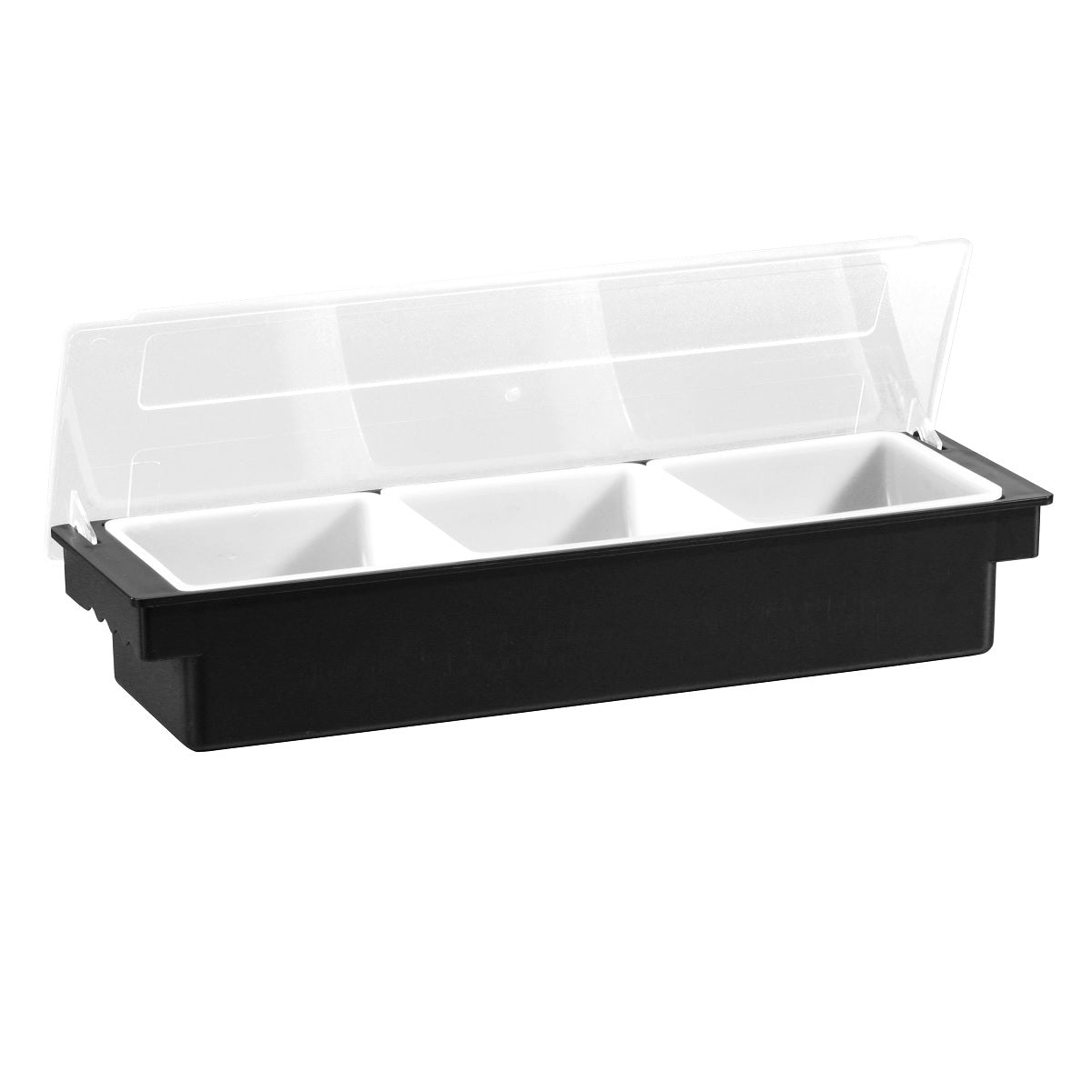 Portaingredientes 3 recipientes 50cm negro