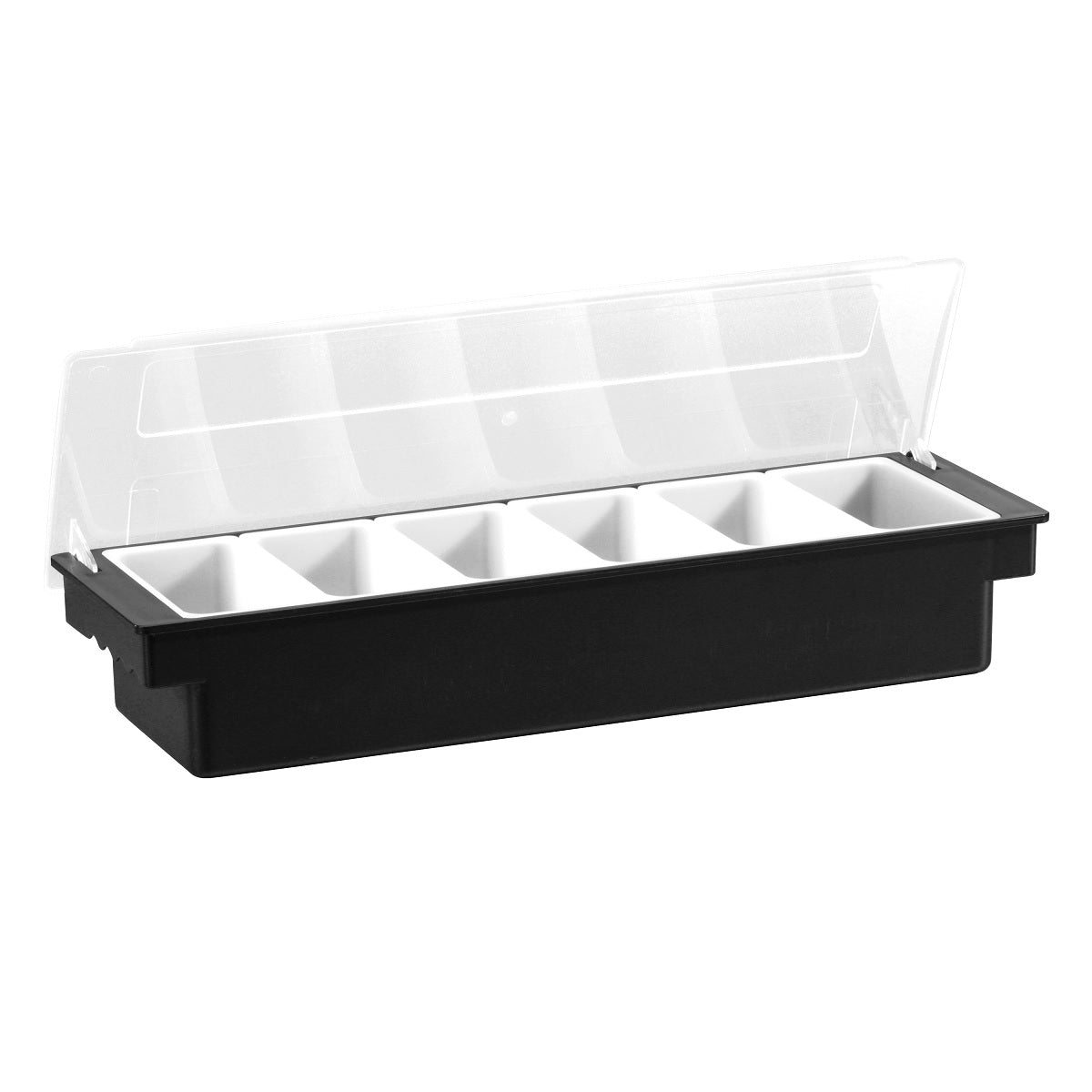 Portaingredientes 6 recipientes 50cm negro