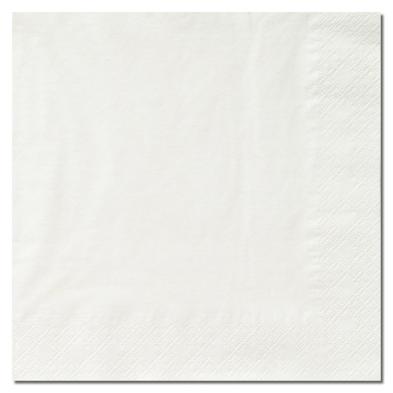 Servilleta coctel blanca 24x24 200ud