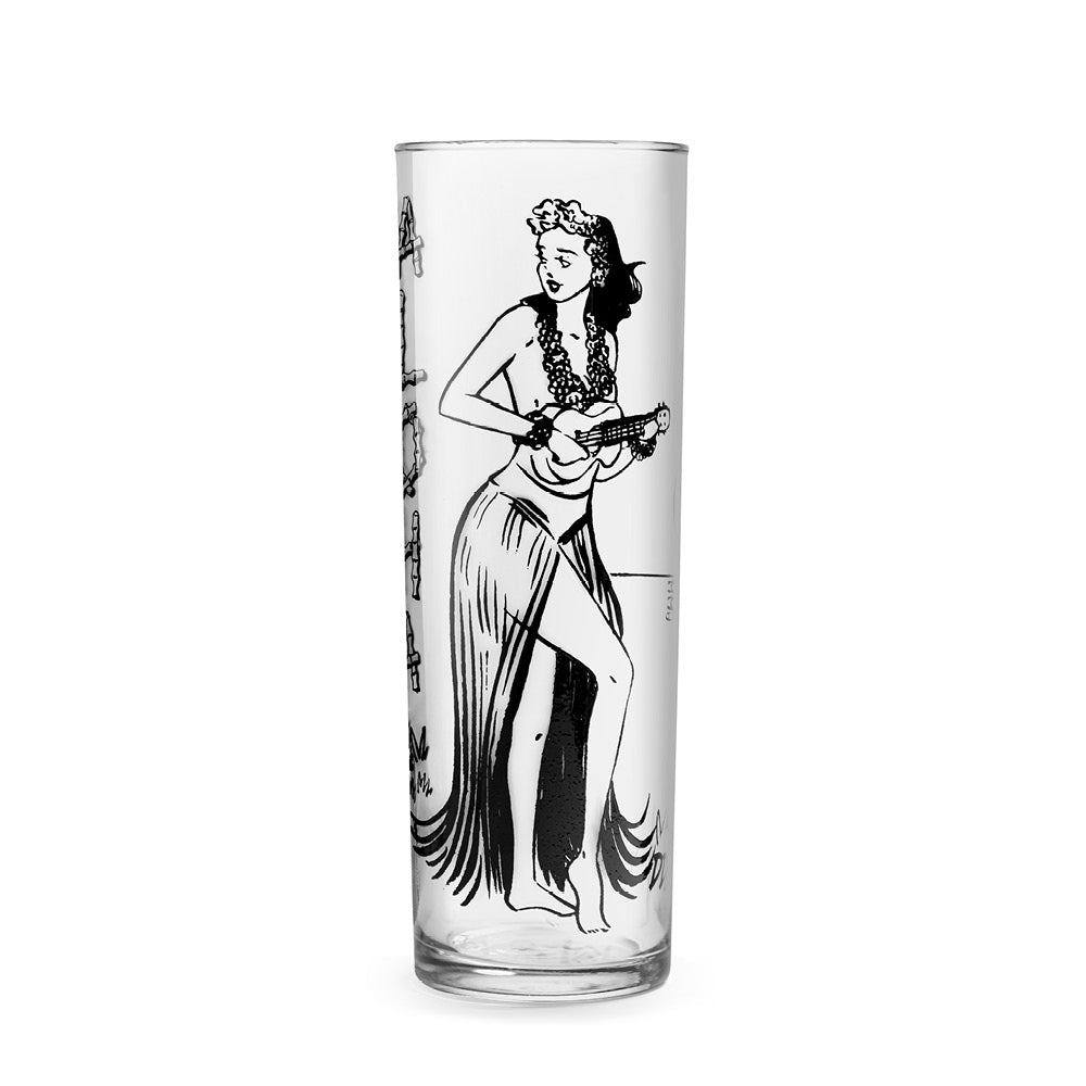 Kahiko Vaso Largo 395ml  Negro - 6ud-